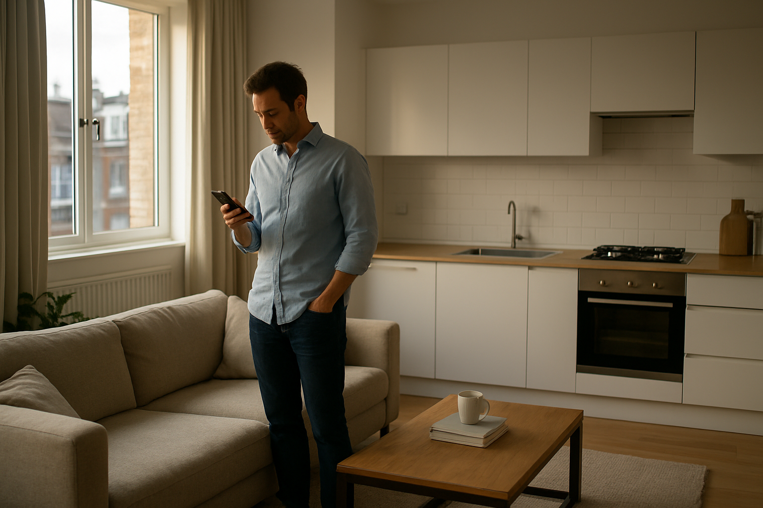 Appartement meublé à Londres avec cuisine équipée et séjour lumineux